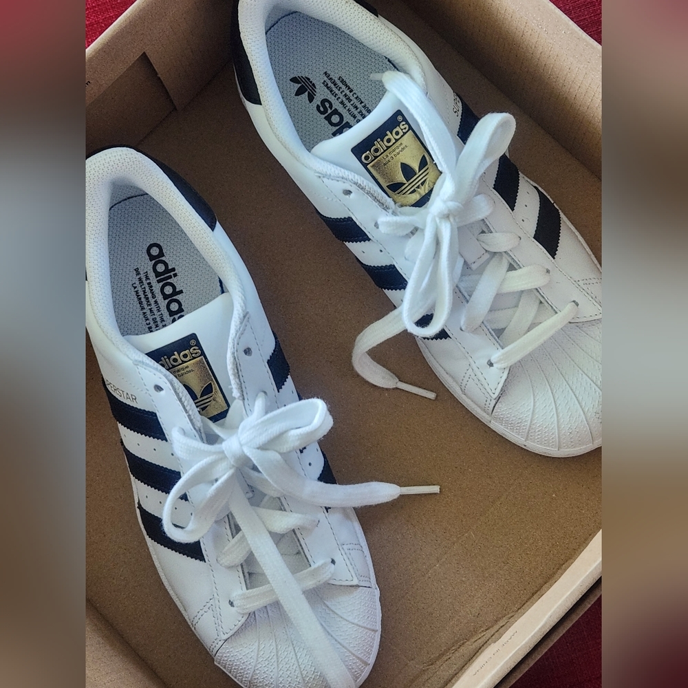 ADIDAS Superstar sneaks, leather